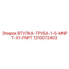 1310072403 ВТУЛКА-ТРУБА-1-5-MNPT-X1-FNPT Epiroc