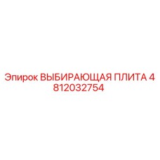 4812032754 ВЫБИРАЮЩАЯ ПЛИТА Epiroc
