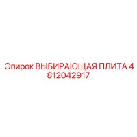 4812042917 ВЫБИРАЮЩАЯ ПЛИТА (Epiroc)
