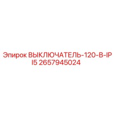 Фото выключателя ВЫКЛЮЧАТЕЛЬ-120-В-IPI5 артикул 2657945024 Epiroc