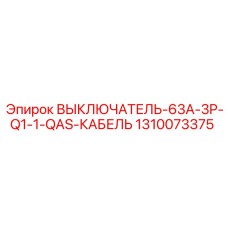 1310073375 ВЫКЛЮЧАТЕЛЬ-63A-3P-Q1-1-QAS-КАБЕЛЬ (Epiroc)