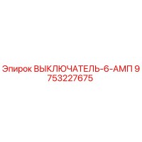 9753227675 ВЫКЛЮЧАТЕЛЬ-6-АМП Эпирок