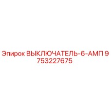 9753227675 ВЫКЛЮЧАТЕЛЬ-6-АМП Эпирок