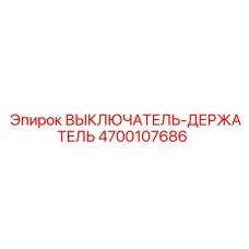 4700107686 ВЫКЛЮЧАТЕЛЬ-ДЕРЖАТЕЛЬ Epiroc