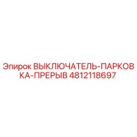 4812118697 ВЫКЛЮЧАТЕЛЬ-ПАРКОВКА-ПРЕРЫВ Epiroc
