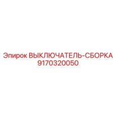 9170320050 ВЫКЛЮЧАТЕЛЬ-СБОРКА (Epiroc)