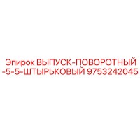 9753242045 ВЫПУСК-ПОВОРОТНЫЙ-5-5-ШТЫРЬКОВЫЙ Epiroc