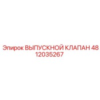4812035267 ВЫПУСКНОЙ КЛАПАН Epiroc