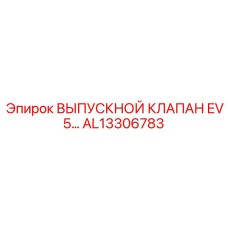 AL13306783 ВЫПУСКНОЙ КЛАПАН EV5… Epiroc