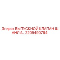 2205490794 ВЫПУСКНОЙ КЛАПАН ШАНЛИ Epiroc