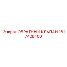 1617428400 Обратный клапан Epiroc