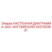 2937003631 НАСТЕННАЯ ДИАГРАММА-QAC-АНГЛИЙСКИЙ Epiroc