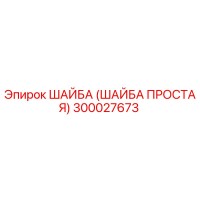 300027673 ШАЙБА (ШАЙБА ПРОСТАЯ) Эпирок