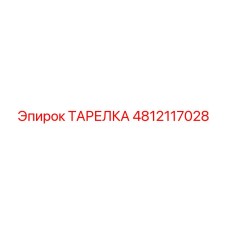 4812117028 ТАРЕЛКА Epiroc
