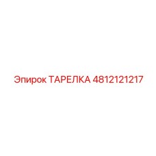 4812121217 ТАРЕЛКА Epiroc