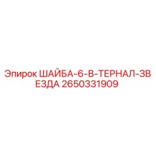 2650331909 ШАЙБА-6-В-ТЕРНАЛ-ЗВЕЗДА Epiroc