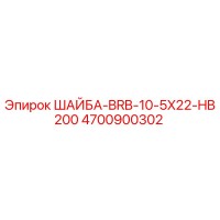 4700900302 ШАЙБА-BRB-10-5X22-HB200 Epiroc