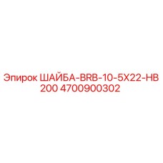 4700900302 ШАЙБА-BRB-10-5X22-HB200 Epiroc