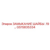GS15835334 ЗАМЫКАНИЕ ШАЙБЫ Epiroc