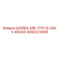 3092221008 ШАЙБА-M8-17X1-6-GALV-EK003 Epiroc