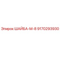 9170293930 ШАЙБА-М-8 Эпирок