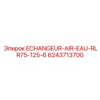 6243713700 ECHANGEUR-AIR-EAU-RLR75-125-6 Epiroc
