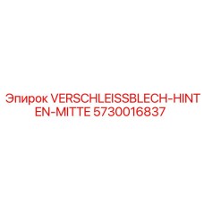 5730016837 VERSCHLEISSBLECH-HINTEN-MITTE Epiroc