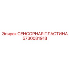 5730081918 СЕНСОРНАЯ ПЛАСТИНА Epiroc
