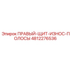 4812276536 ПРАВЫЙ-ЩИТ-ИЗНОС-ПОЛОСЫ Epiroc