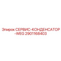 2901168403 СЕРВИС-КОНДЕНСАТОР-WEG Epiroc