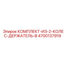 4700137919 КОМПЛЕКТ-ИЗ-2-КОЛЕС-ДЕРЖАТЕЛЬ-B Epiroc