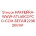 2236206161 НАКЛЕЙКА-WWW-ATLASCOPCO-COM-БЕЛАЯ Epiroc