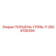 2658106394 ПОРШЕНЬ-ГРЯЗЬ-П Epiroc