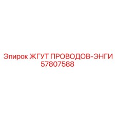 57807588 ЖГУТ ПРОВОДОВ-ЭНГИ Эпирок