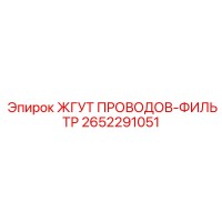 2652291051 ЖГУТ ПРОВОДОВ-ФИЛЬТР Эпирок