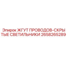 2658265289 ЖГУТ ПРОВОДОВ-СКРЫТЫЕ СВЕТИЛЬНИКИ Epiroc