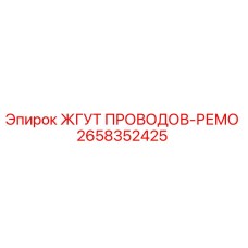 2658352425 ЖГУТ ПРОВОДОВ-РЕМО Epiroc