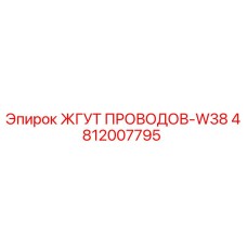 4812007795 ЖГУТ ПРОВОДОВ-W38 от Epiroc