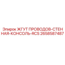 2658587487 ЖГУТ ПРОВОДОВ-СТЕННАЯ-КОНСОЛЬ-RCS Epiroc