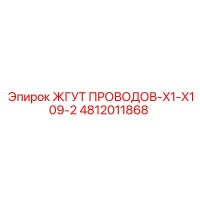 4812011868 ЖГУТ ПРОВОДОВ-X1-X109-2 Epiroc