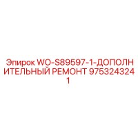 9753243241 WO-S89597-1-ДОПОЛНИТЕЛЬНЫЙ РЕМОНТ Epiroc