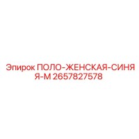 2657827578 ПОЛО-ЖЕНСКАЯ-СИНЯЯ-M Epiroc