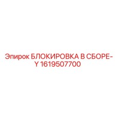 1619507700 БЛОКИРОВКА В СБОРЕ-Y Epiroc