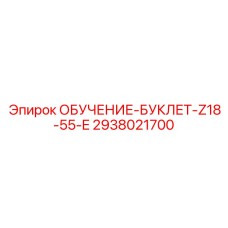 2938021700 ОБУЧЕНИЕ-БУКЛЕТ-Z18-55-E Epiroc