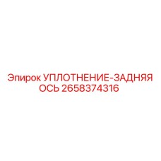 2658374316 УПЛОТНЕНИЕ-ЗАДНЯЯ ОСЬ Epiroc