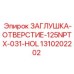 1310202202 ЗАГЛУШКА-ОТВЕРСТИЕ-125NPTX-031-HOL - Epiroc