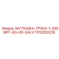 1310250218 ЗАГЛУШКА-ТРУБА-1-250NPT-SQ-HD-GALV - Epiroc