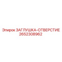 2652308962 ЗАГЛУШКА-ОТВЕРСТИЕ (Epiroc)