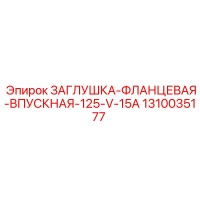 1310035177 ЗАГЛУШКА-ФЛАНЦЕВАЯ-ВПУСКНАЯ-125-V-15A Epiroc