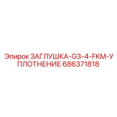 Усиленная заглушка с резьбой G3/4 и фторкаучуковым уплотнением